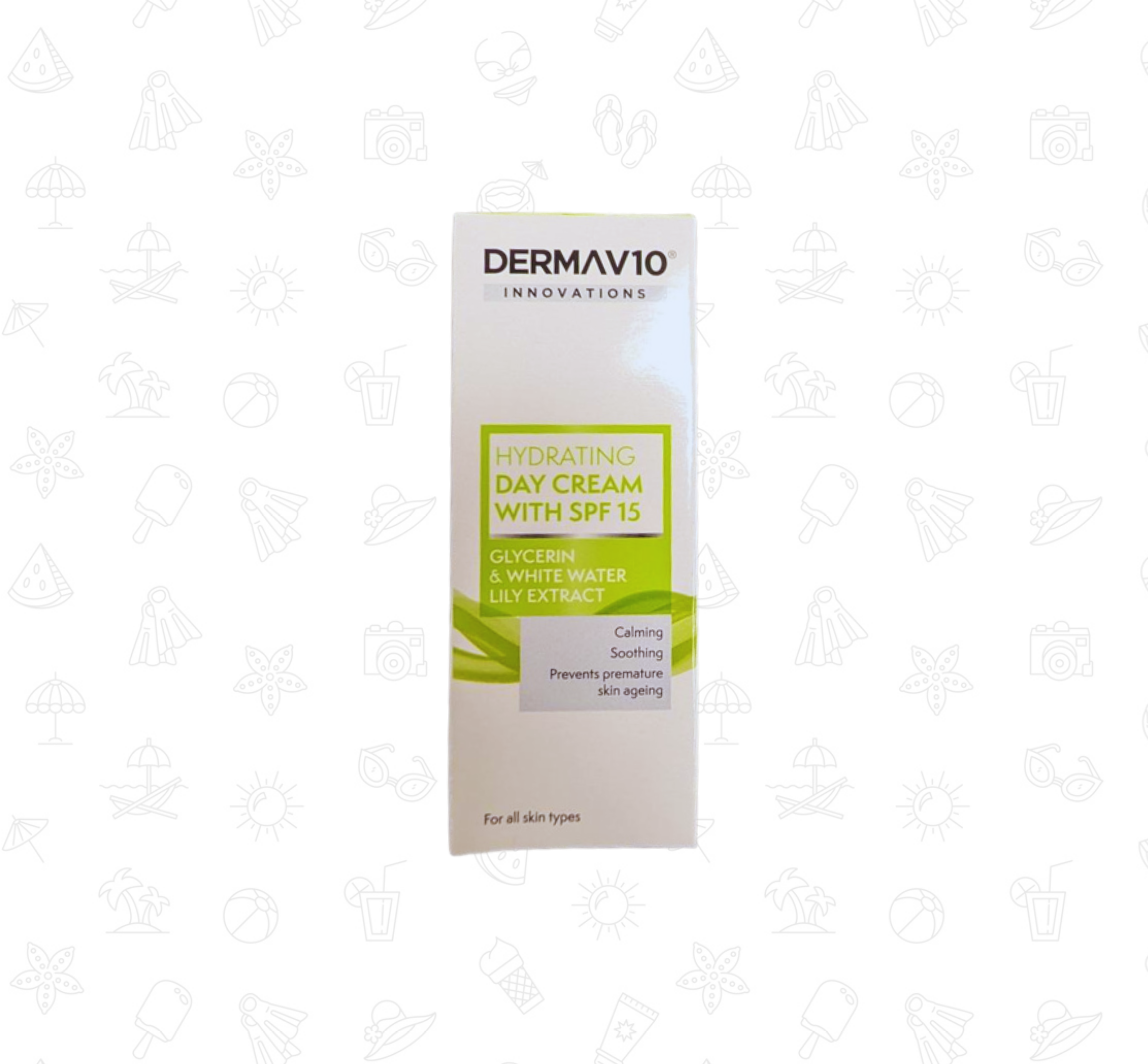 Derma V10 Hydrating Day Cream 50ml - SPF15