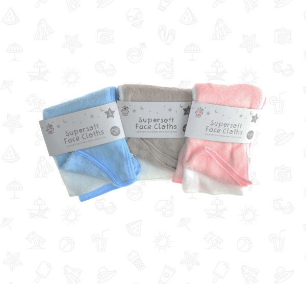 123 Baby Supersoft Face Cloths