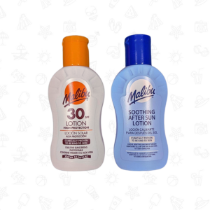 Malibu Sun Lotion And Aftersun 2x100ml – SPF30