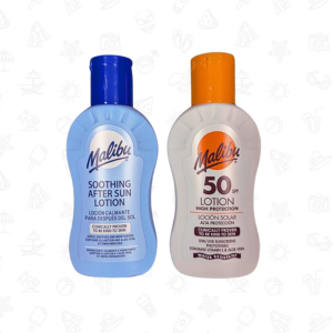 Malibu Sun Lotion And Aftersun 2x100ml - SPF50