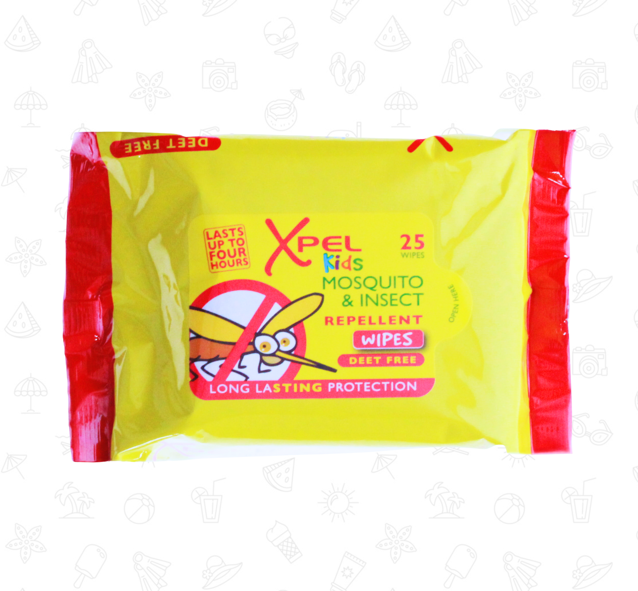 Xpel Kids Mosquito & Insect Repellent Wipes (25 Pack)