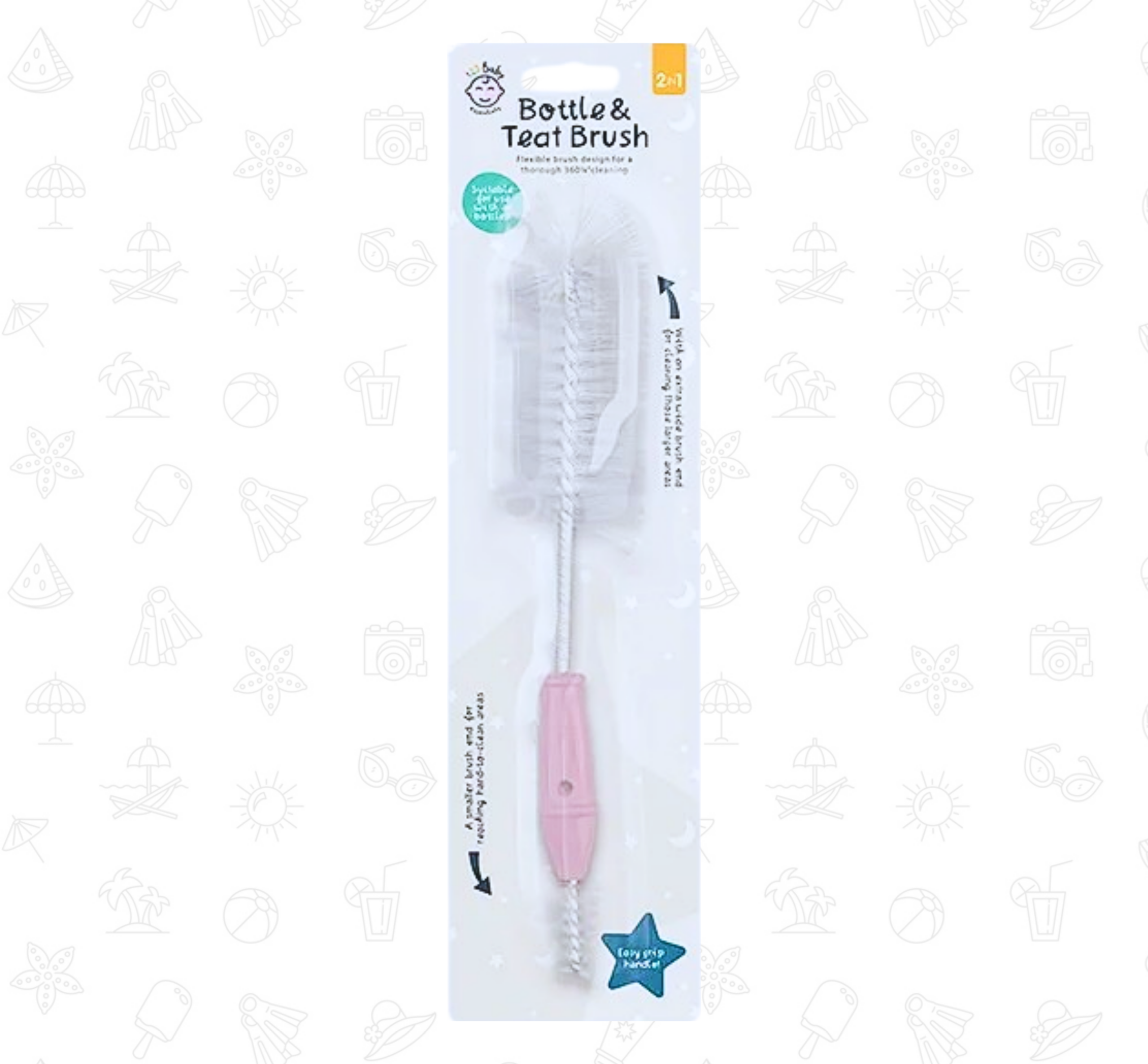 123 Baby 2-in-1 Bottle and Teat Brush - Image 4