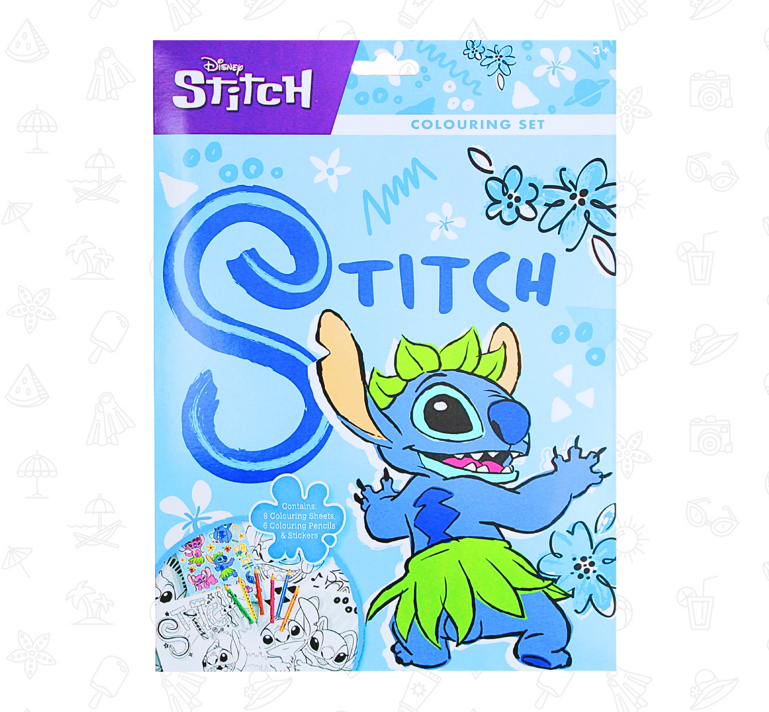 Disney Stitch Colouring Set - Image 2