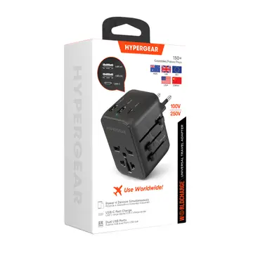 HyperGear WorldCharge Universal Travel Adapter with USB-C - Image 7