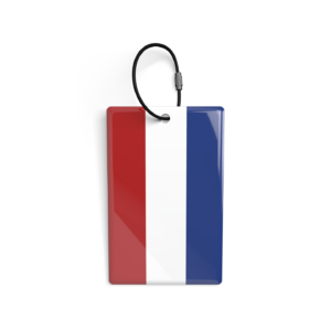 National flag luggage label
