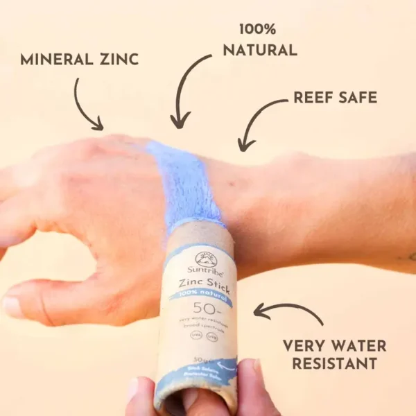 Suntribe Organic Mineral Zinc Sun Stick Spf Ocean Blue