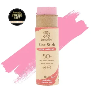 Suntribe Organic Mineral Zinc Sun Stick - Pink SPF 50