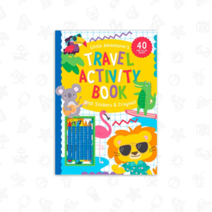 Children's Travel Activity Book with Crayons