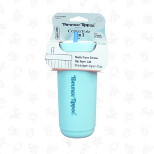 Tommee Tippee 3-in-1 Insulated Convertible Cup – Green. 10oz /300ml