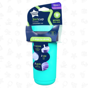 Tommee Tippee 3-in-1 Insulated Convertible Cup Green