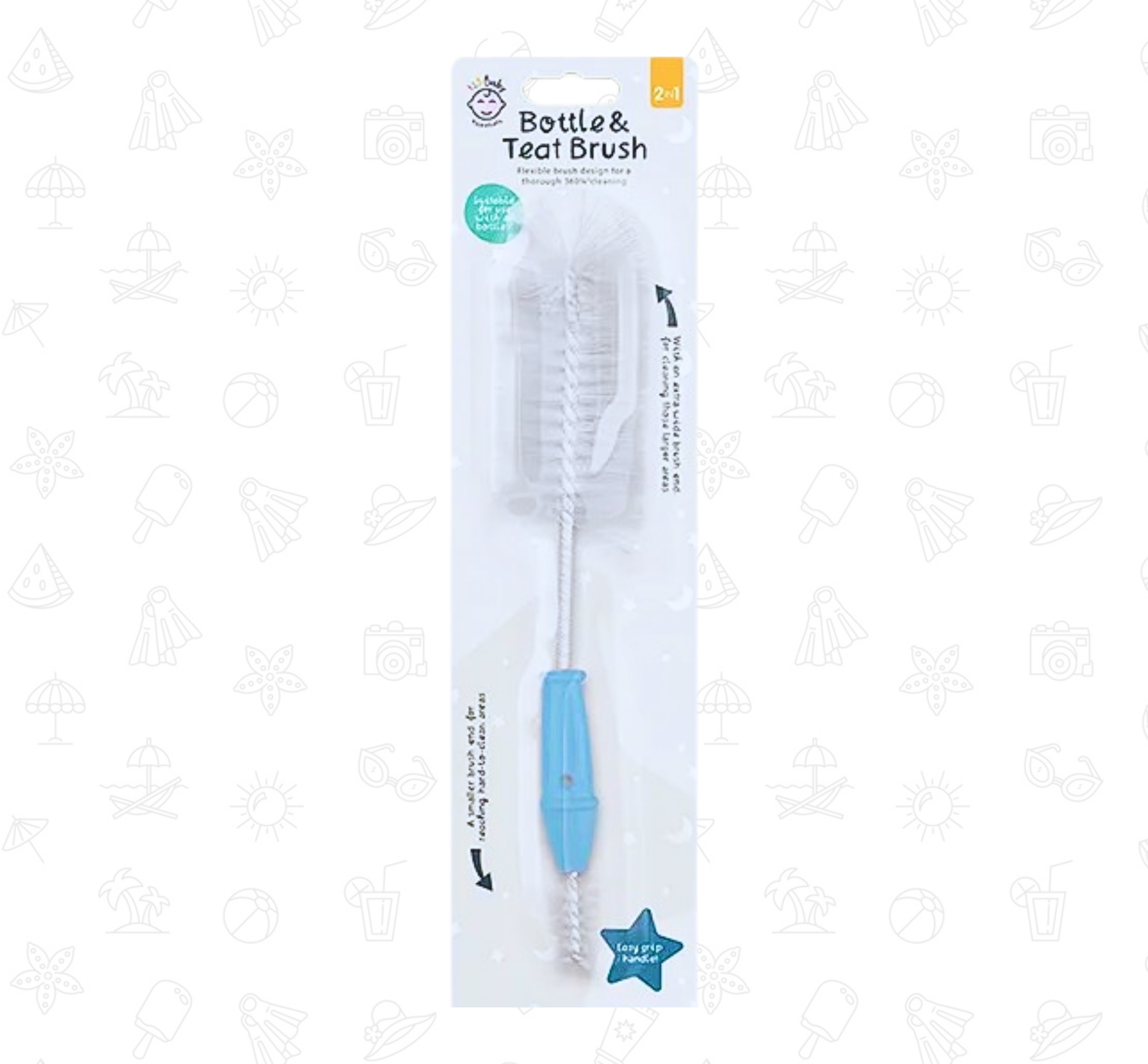 123 Baby 2-in-1 Bottle and Teat Brush - Image 2