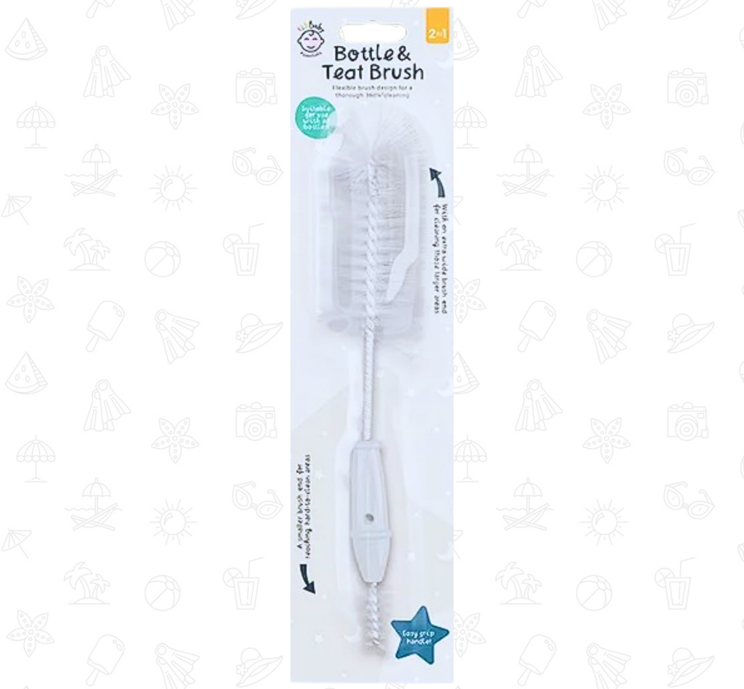 123 Baby 2-in-1 Bottle and Teat Brush - Image 3