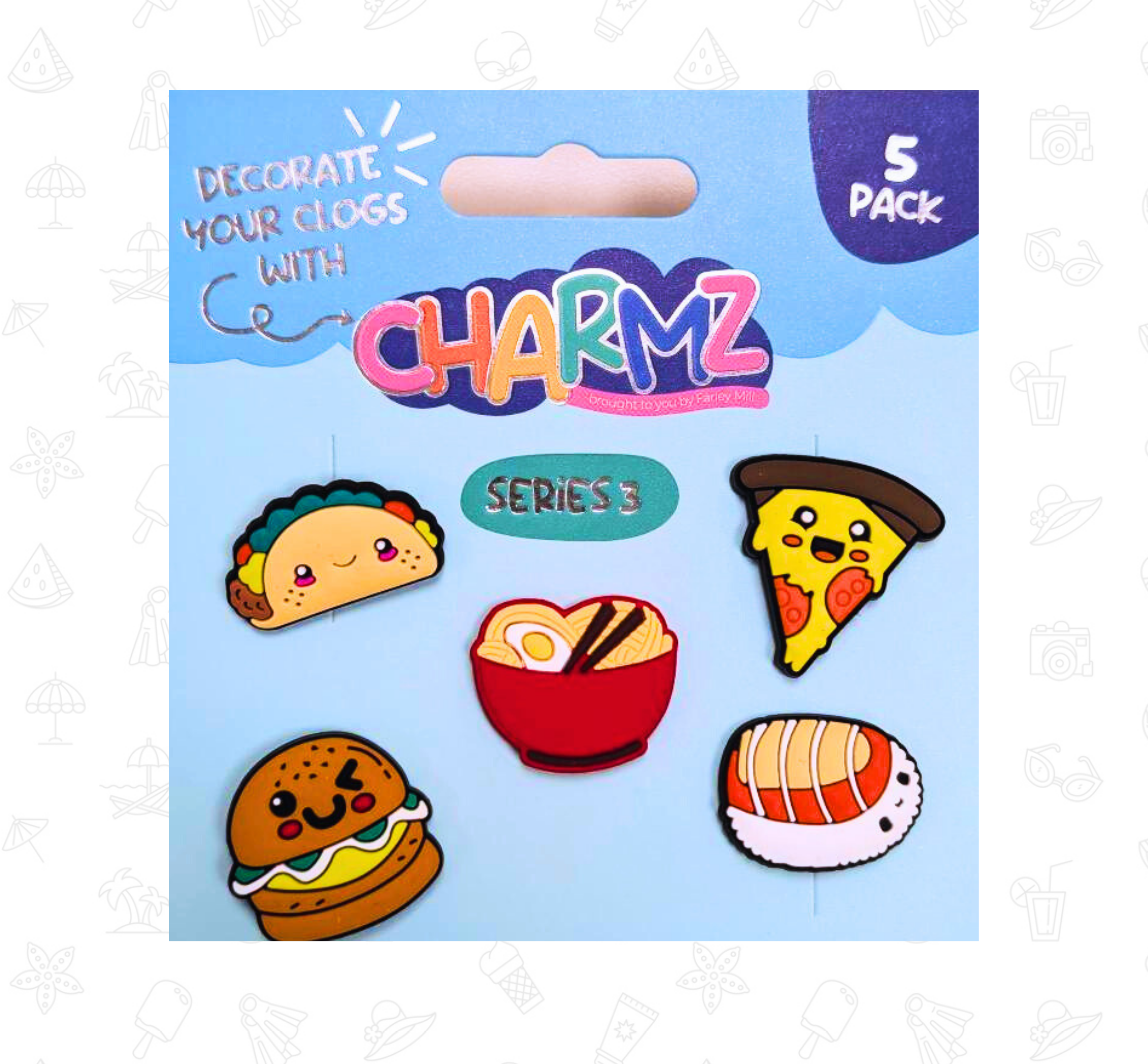 Clog Charmz 5pk - Series 3 - Food