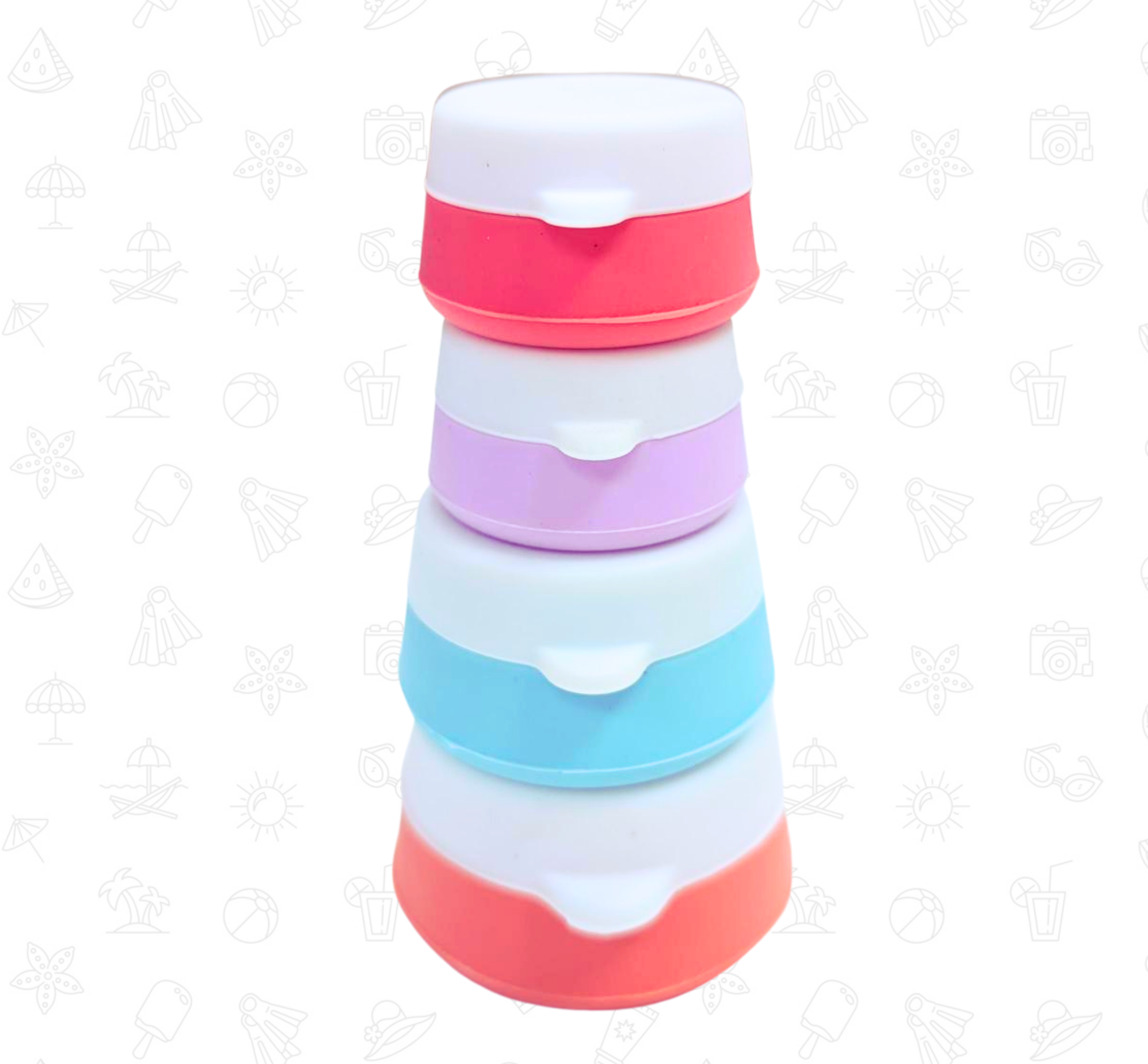 Silicone Travel Jars 4pk