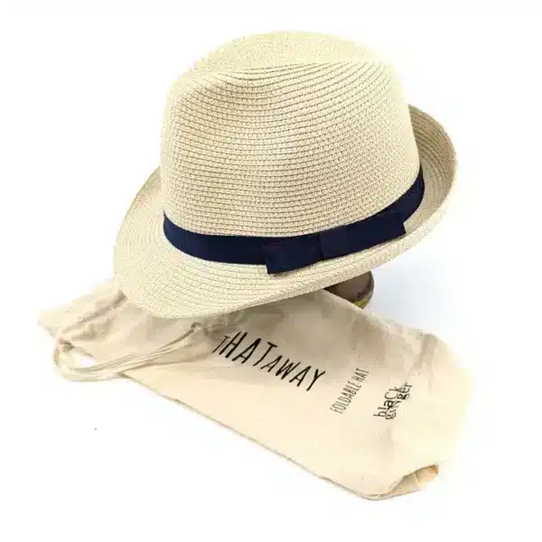 Trilby Foldable Hat with Black Band