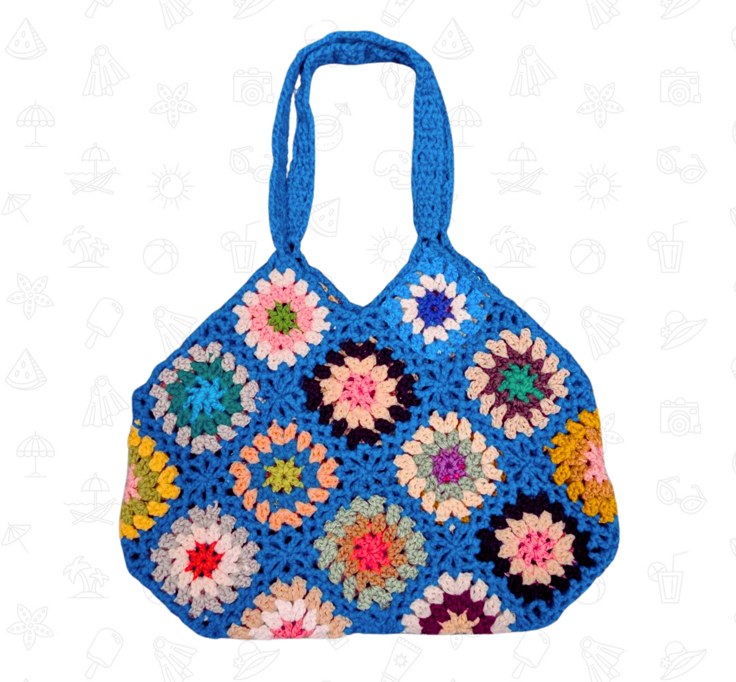Handmade Crochet Cotton Bag - Image 3
