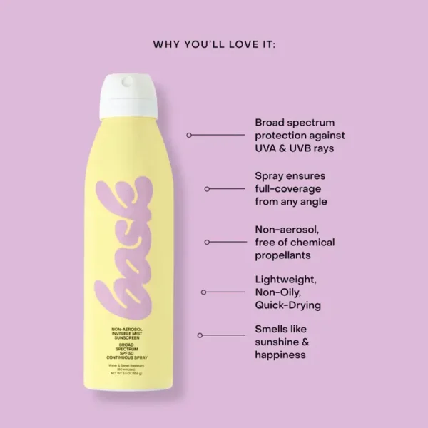 Bask Spf Non Aerosol Spray Sunscreen