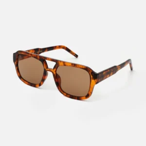 A.KJAERBEDE Kaya Sunglasses – Havana Aviator