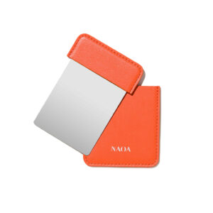 NAOA Apple Leather SlimFrame Mirror - Tangerine