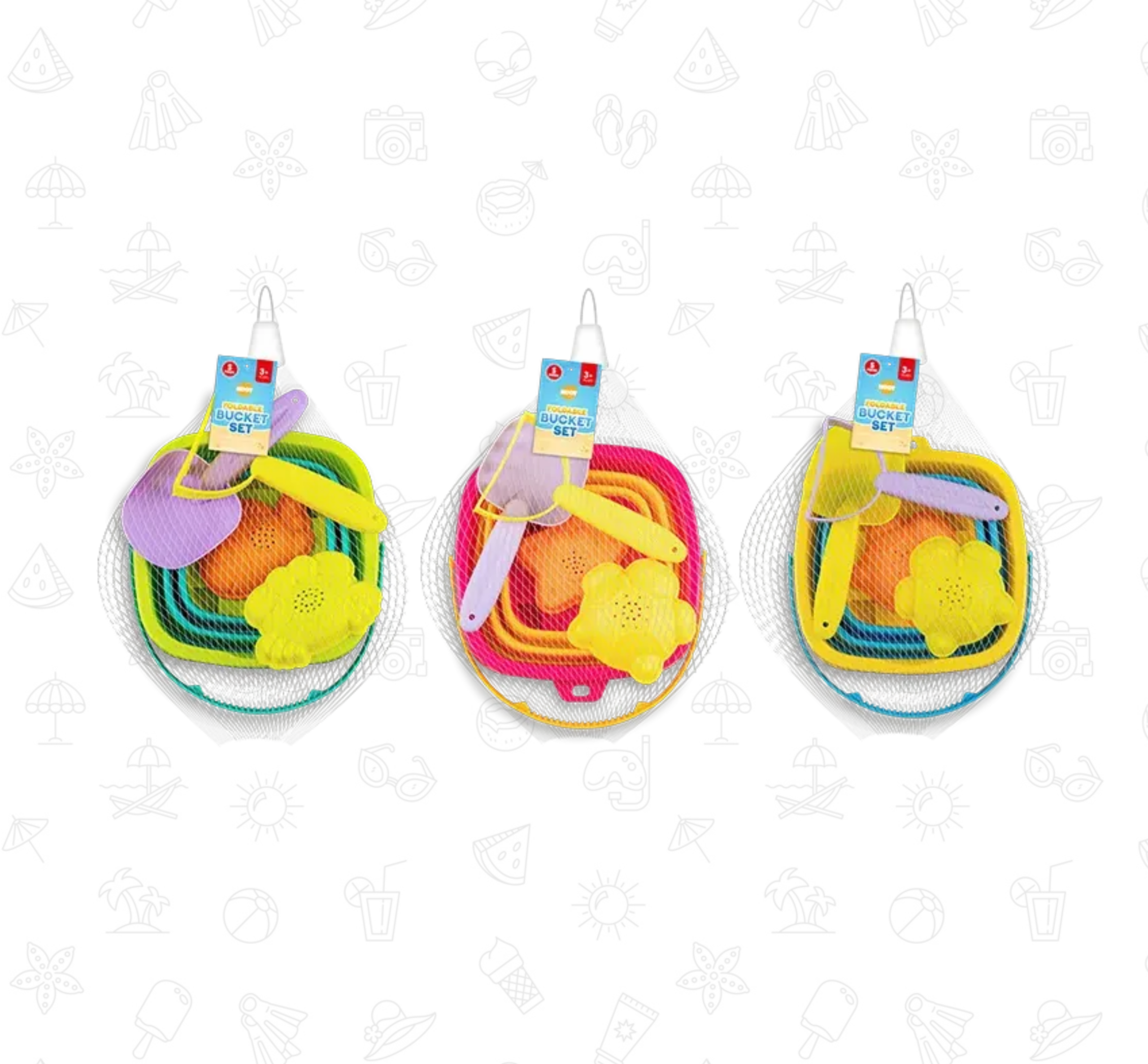 Foldable Bucket Set 5 Piece