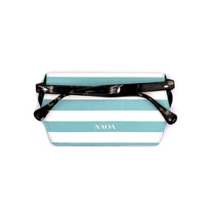 NAOA Apple-Leather Slim Glasses Case - Breton