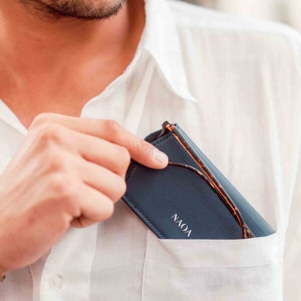 glasses case navy blue