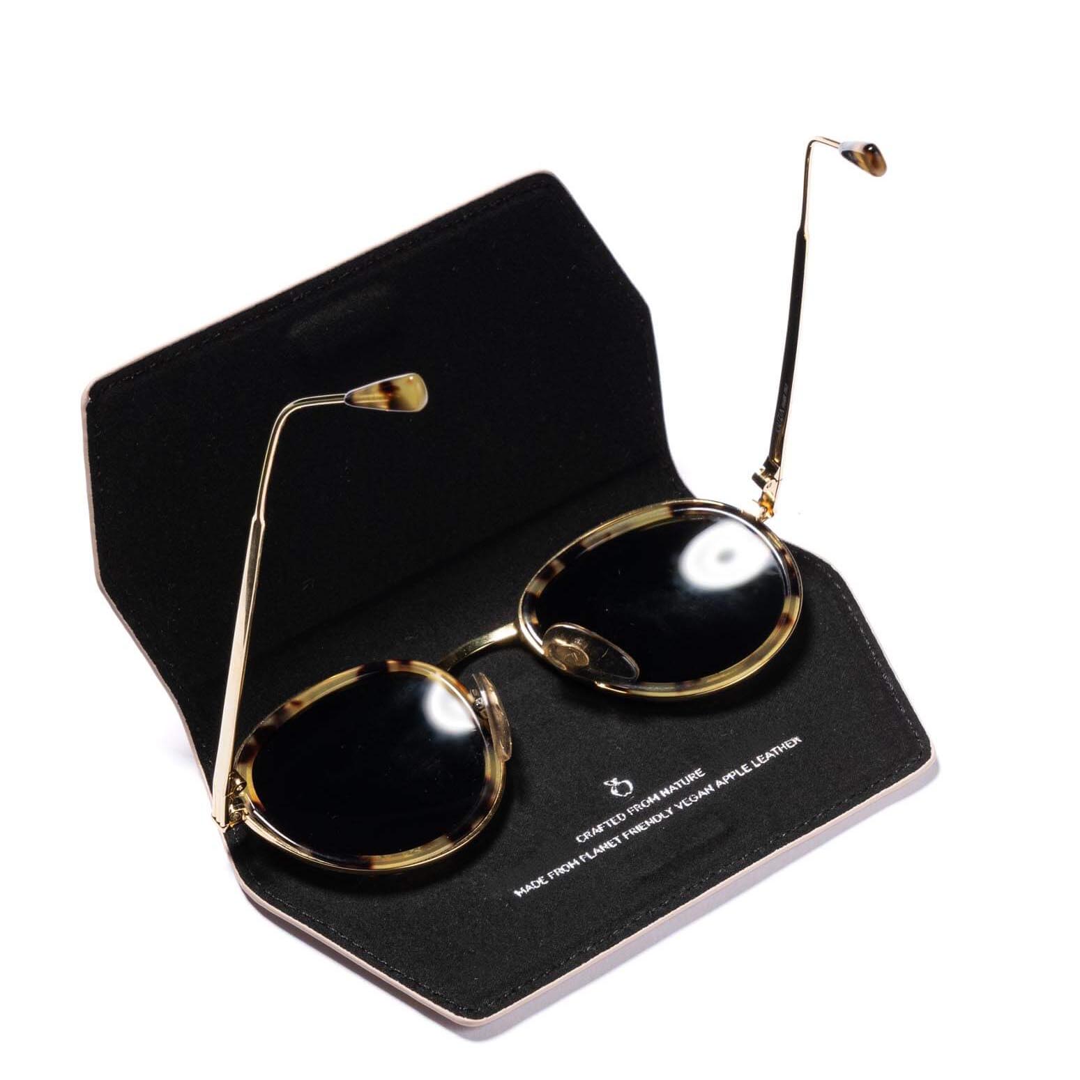 NAOA Apple-Leather Slim Glasses Case - Nude Pink - Image 7