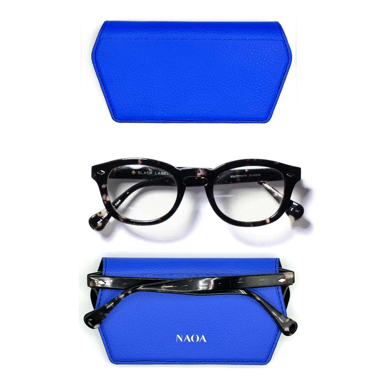 NAOA Apple-Leather Slim Glasses Case - Royal - Image 3