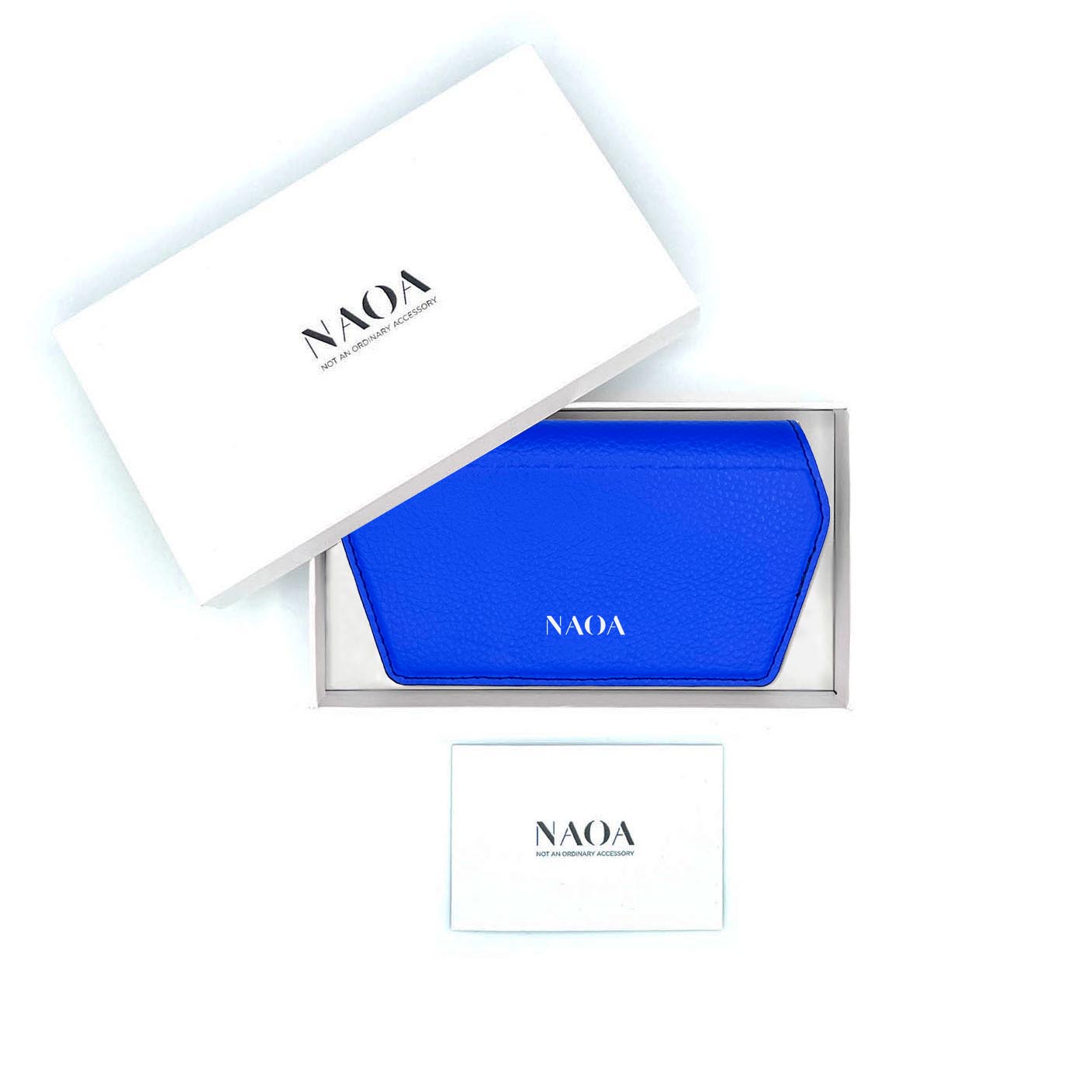 NAOA Apple-Leather Slim Glasses Case - Royal - Image 4
