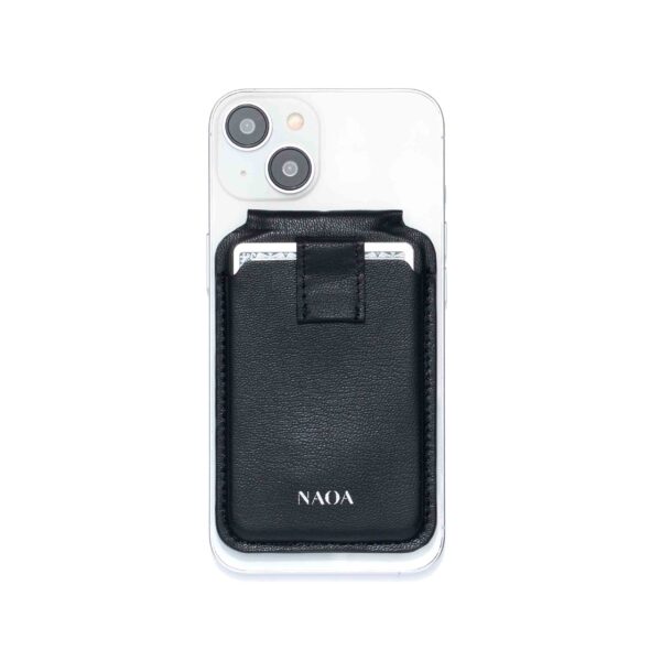 magsafe stand wallet black