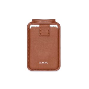 NAOA MagSafe Wallet & Phone Stand - Cognac