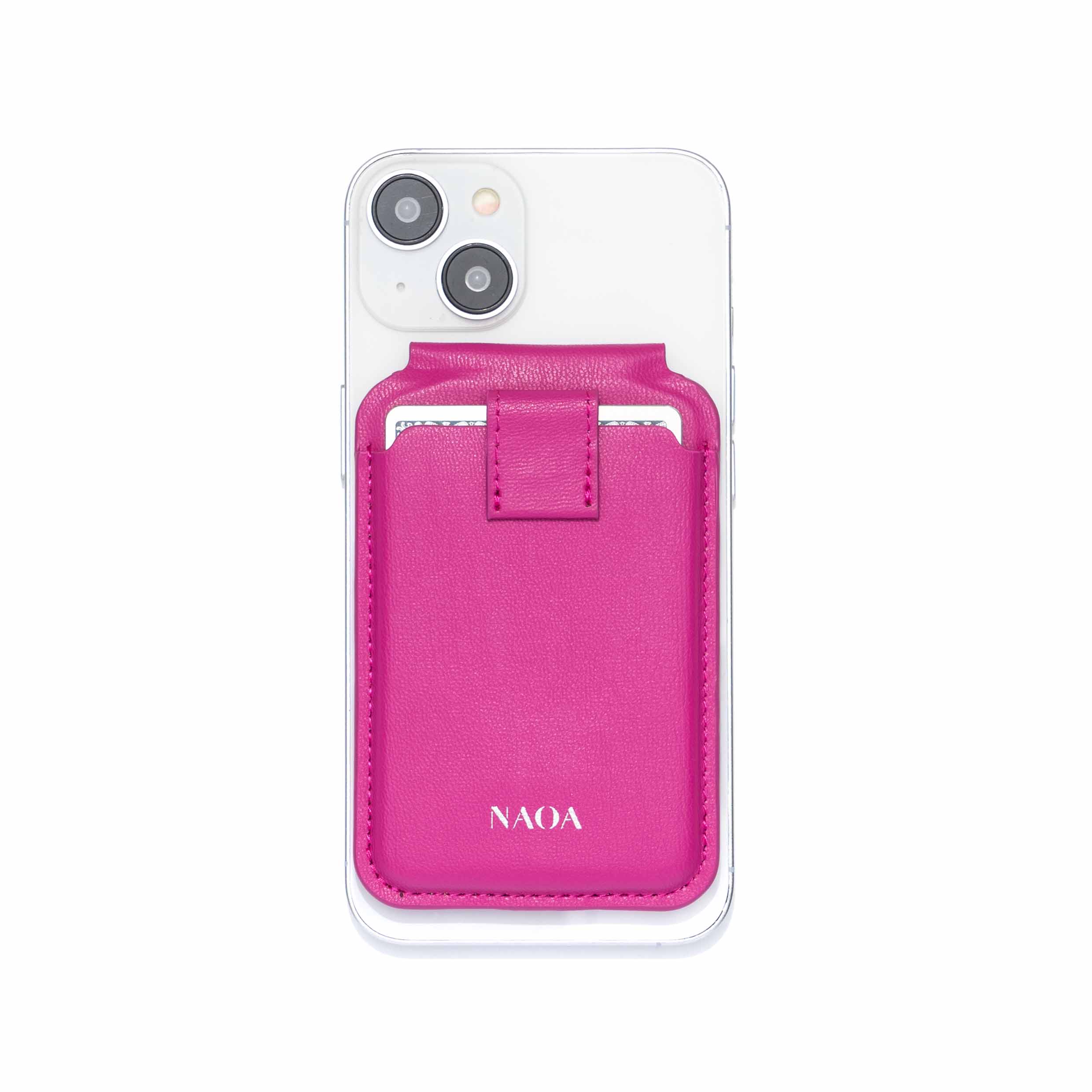 NAOA MagSafe Wallet & Phone Stand - Fuchsia - Image 8