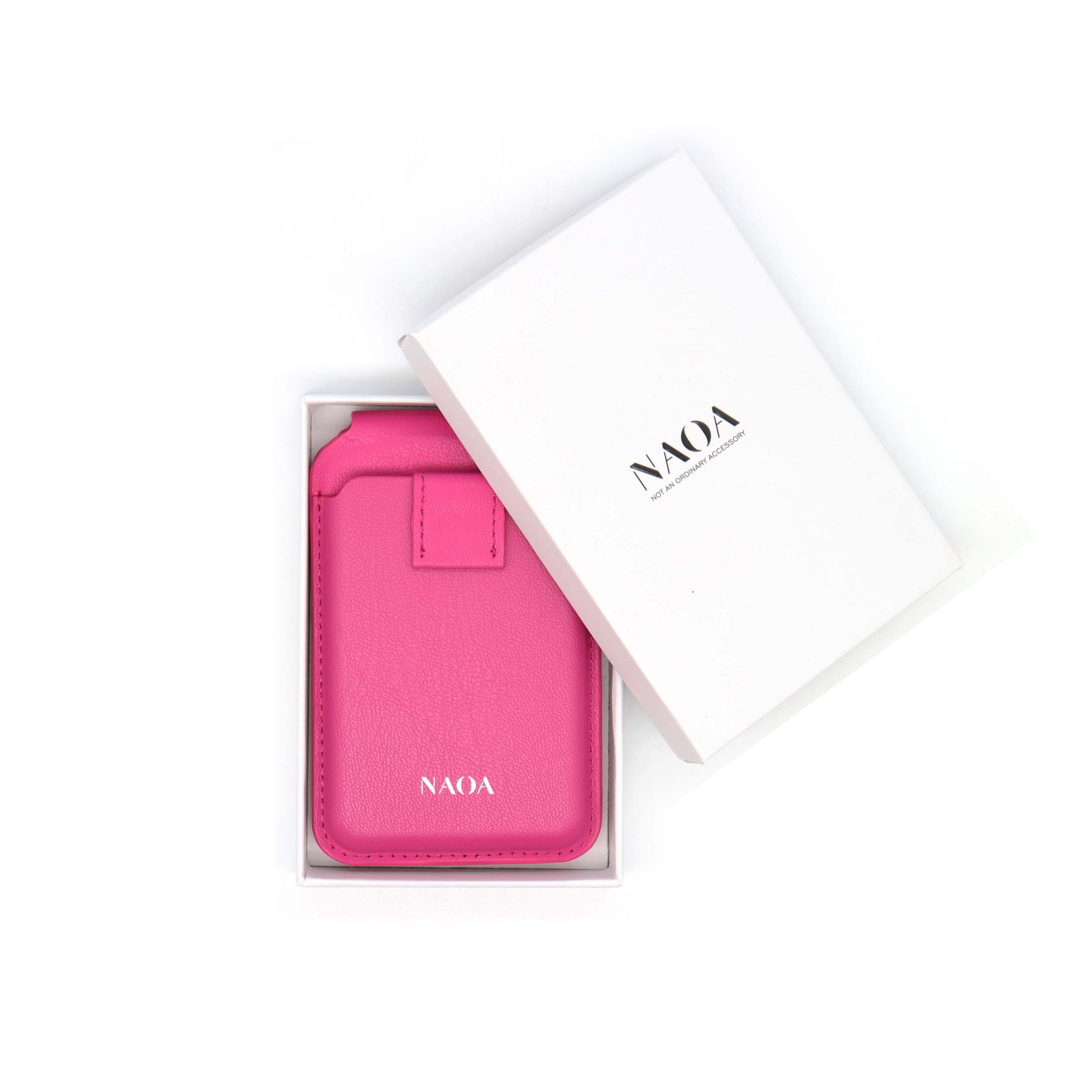 NAOA MagSafe Wallet & Phone Stand - Fuchsia - Image 6