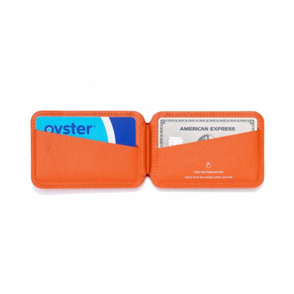 magsafe stand wallet tangerine