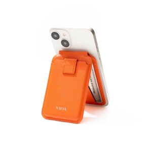 NAOA MagSafe Wallet & Phone Stand - Tangerine