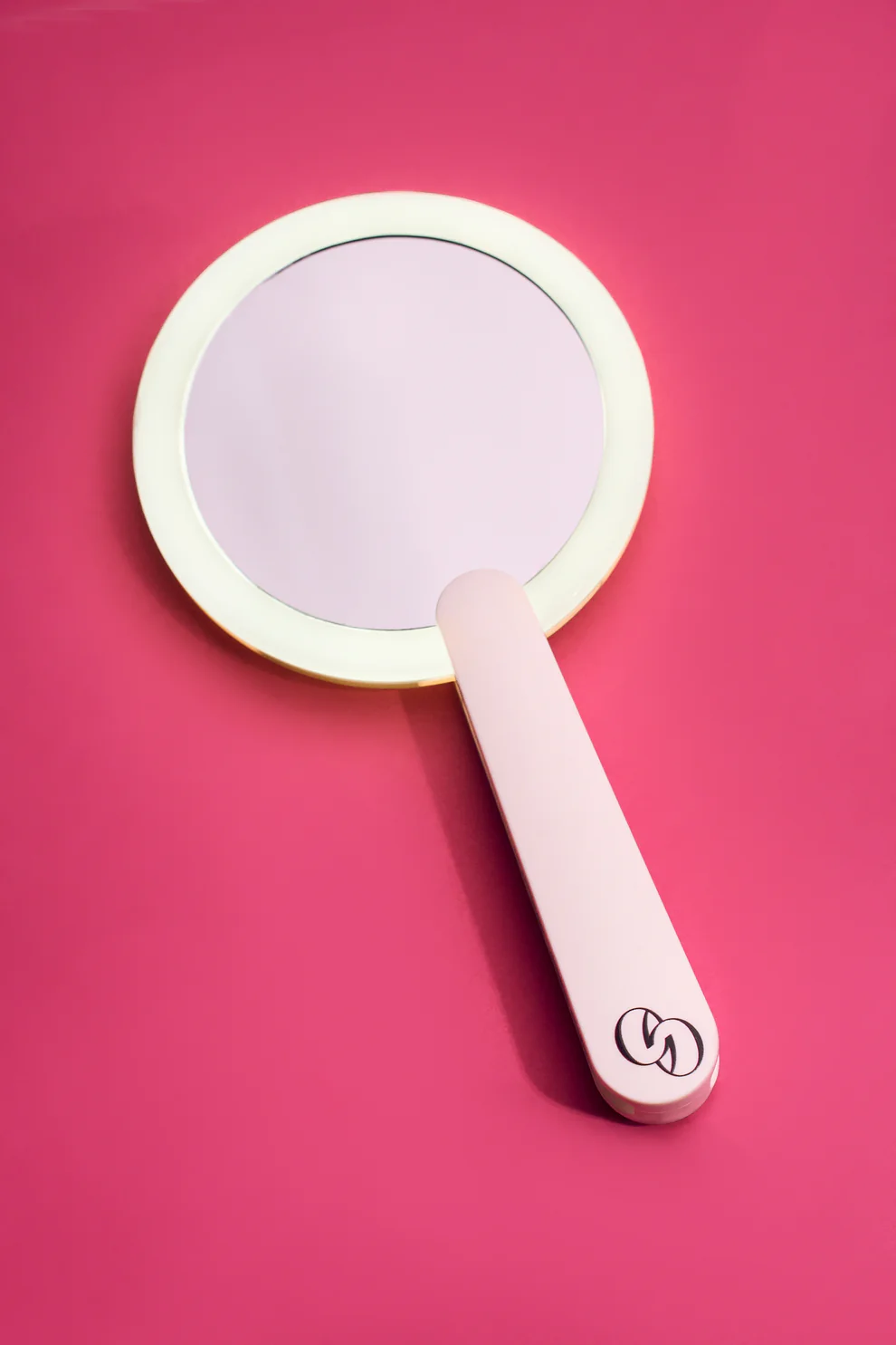6FIFTYTWO Pink LED Hand Held Mirror image