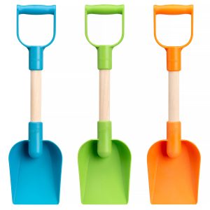 Yel recycled polypropylene beach spade in assorted colours — BeachSupplies.co.uk