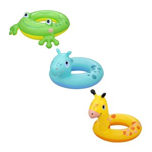 Bestway Lil Pal animal swim tube for children — hippo, frog and giraffe designs — BeachSupplies.co.uk
