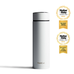 Nuby RapidCool Flask — portable baby formula maker cools feed to NHS guidelines in 2 minutes — BeachSupplies.co.uk