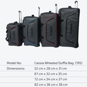 Cassia 195 Trolley Duffle / Wheeled Bag