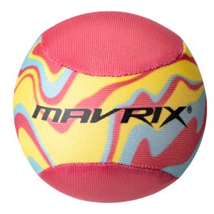 Mavrix Water Skim Ball in black and blue — 6.5cm skimming ball for pool and beach — BeachSupplies.co.uk