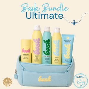 BeachSupplies.co.uk Bask Sunscreen Bundle — mineral and non-aerosol SPF sprays, invisible gel face sunscreen and face and lip stick