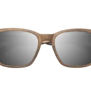 Wildwood Kids Madeira sunglasses in silver mirror — sustainably sourced wood frames for children aged 6-12 — BeachSupplies.co.uk